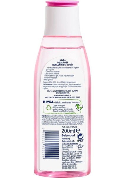 Aqua Rose Tonik Nemlendirici 200 ml