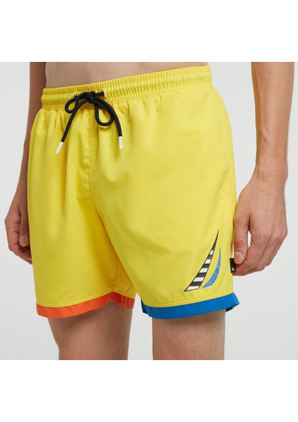 Erkek Sarı Standart Fıt Şort Mayo T25476T.70E fırsatları