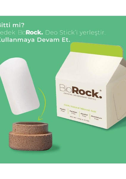 Biorock Crystal Deodorant Yedek Stick 120 gr