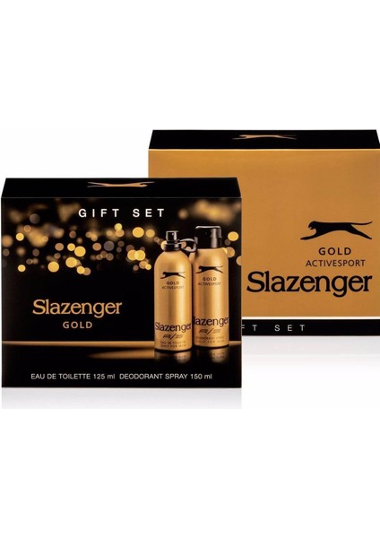 Erkek Parfüm Edt Active Sport Gold Deodorant 2'li