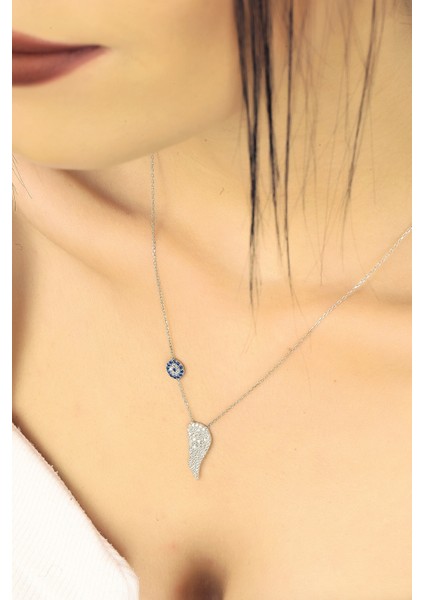 Doğan Silvergümüş Rodyumlu Zirkon Taşlı Bayan Kolye. DGN21247 fiyatları