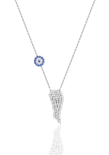 Doğan Silvergümüş Rodyumlu Zirkon Taşlı Bayan Kolye. DGN21247 modelleri