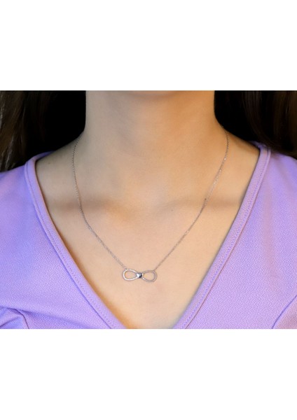 Doğan Silverkadın Gümüş Sonsuzluk Kalpli Kolye DGN20533 modelleri