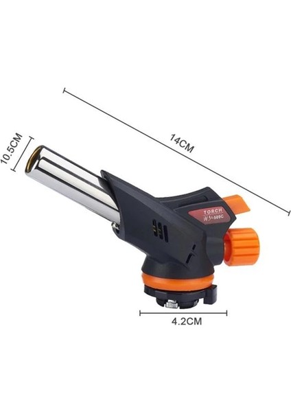 1300 Derece Profesyonel Pürmüz Çakmak WS-509C Kafa Çakmak + Çakmak Gazı