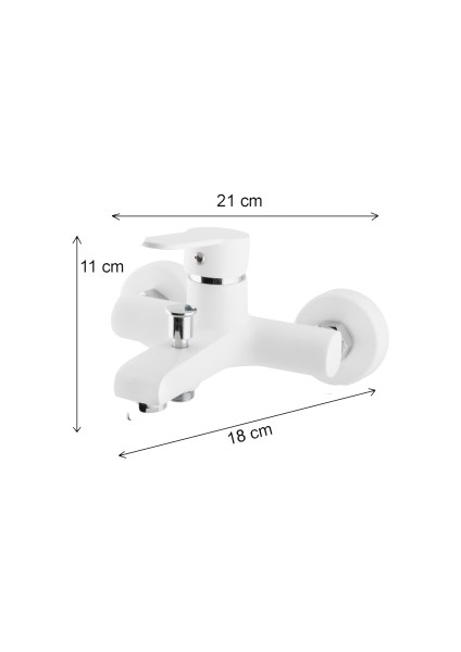 Beyaz Pirinç Çift Su Çıkışlı Mix White Lüks Duş Banyo Bataryası fiyatları