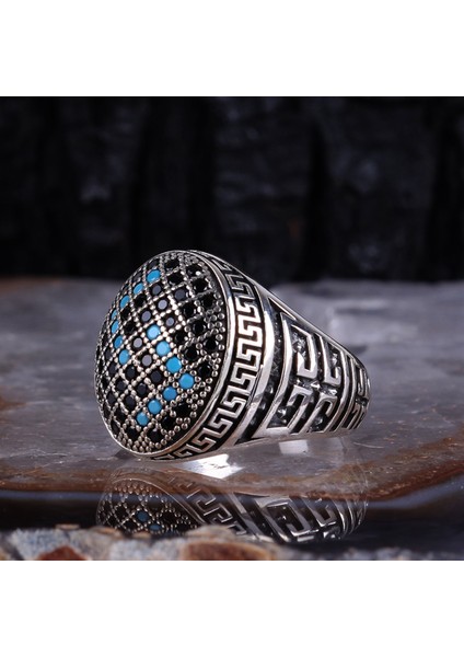 Tespih Sepetim 925 Ayar Gümüş Mikro Taşı Erkek Yüzük modelleri