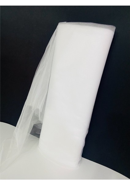 Beyaz Kristal Tül Bohça Çeyiz Tepsi Valiz Süsleme Tülü Boy 1 mt En 3 mt Kristaltül