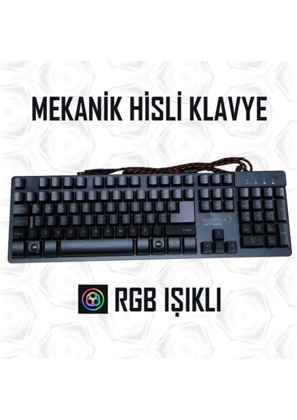 MB-KYB01 Mekanik Hisli Rgb'li Oyuncu Klavyesi - Gaming Klavye fiyatları