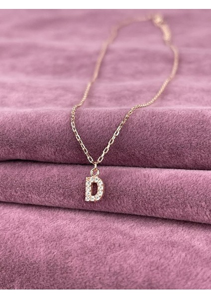 925 Ayar Gümüş D Harfi Kolye