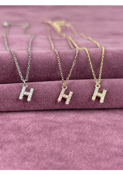 925 Ayar Gümüş H Harfi Kolye modelleri