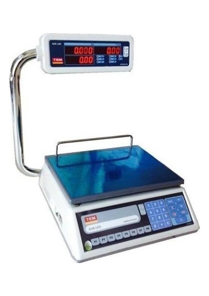 TEL030BD 30 kg Yandan Boyunlu LCD Ekran Terazi