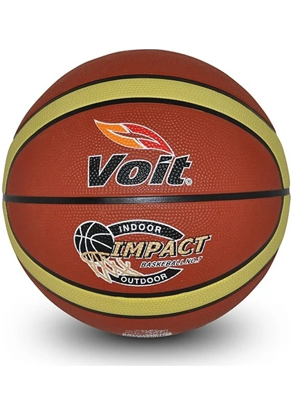 Impact Basketbol Topu No6 - Kahve-Beyaz