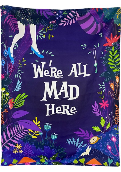 Alice Desenli Duvar Örtüsü