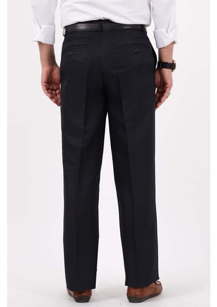 Erkek Büyük Beden Klasik Siyah Kumaş Pantolon fırsatları