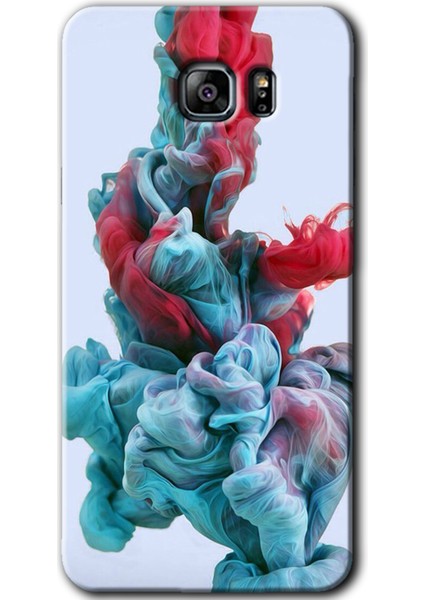 Samsung Galaxy M12 Kılıf Hd Desen Baskılı Arka Kapak + Temperli Cam - Renkli Karışım