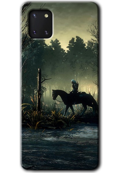 Samsung Galaxy Note 10 Lite Kılıf Hd Desen Baskılı Arka Kapak + Temperli Cam - Savaşçı