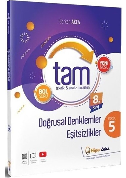 Hiper Zeka Yayınları 8. Sınıf Matematik Tam Teknik Analiz Modülleri-5 Doğrusal Denklemler