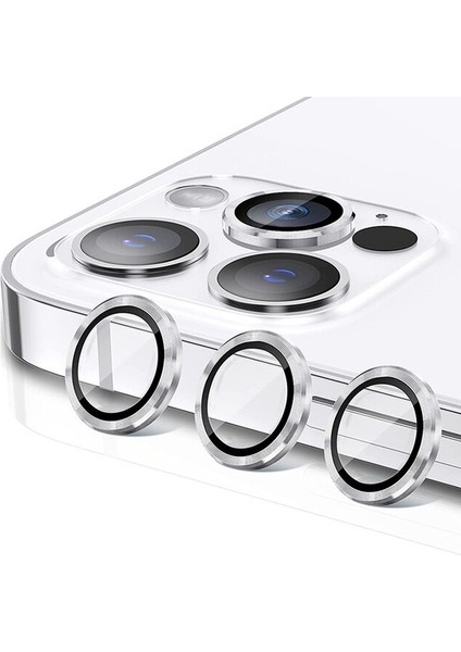 Apple iPhone 12 Pro Uyumlu Su Toz ve Düşmeye Dayanıklı 3'lü Set Kamera Lens Koruyucu