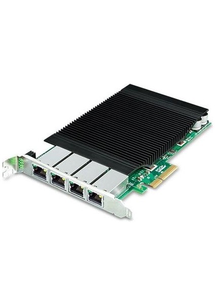 PL-ENW-9740P 4 Port 10/100/1000T Poe+ Pcı Express Sunucu Ethernet Kartı