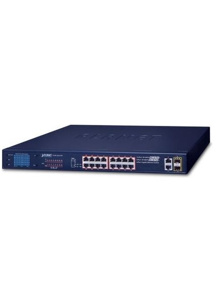 PL-FGSW-2022VHP 16 Port 10/100TX Poe+ 2 Port Gigabit 2 Port Sfp 300E Poe Switch