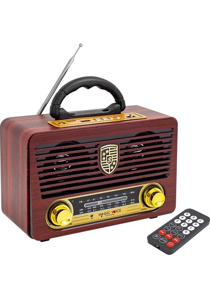 Usb/sd/fm/bluetooth Destekli Nostaljik Radyo