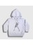 Unisex Çocuk Beyaz Skeleton Guitarist Music Rock Kapüşonlu Sweatshirt 1