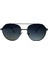 Infınıtı 371 C04 55 Unisex Füme Geometrik Çerçeve Güneş Gözlüğü 1