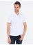 Beyaz Slim Fit Basic Polo Yaka T-Shirt 1