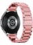 Samsung Galaxy Watch 4 Seri 40-42-44-46 mm Uyumlu Kordon (20 Mm) Çelik Klasik Metal Kordon 3