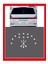 Adige Çerkez Bayrak Sembolü Araba Sticker- Oto Çıkartma - Oto Sticker - Araç Yazıları 1