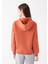 Kapüşonlu Turuncu Basic Sweatshirt 167299-70233 4