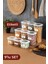Etiketli Kare Erzak Saklama Kabı 9'lu Set 3x(0,55 Litre, 1,2 Litre, 1,75 Litre) Beyaz 1