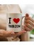 Gift I Love Trabzon Tasarımlı Beyaz Kupa Bardak 1