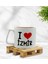 Gift I Love Izmir Tasarımlı Middle Beyaz Kupa Bardak 1