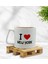 Gift I Love New York Tasarımlı Middle Beyaz Kupa Bardak 1