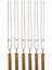 Çatal Uçlu Ahşap Saplı Barbekü Şişi (62 Cm) - 6 Adet 1