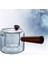 1 Adet Isıya Dayanıklı Cam Çaydanlık Ahşap Yan Kolu Kettle Şeffaf Çaydanlık Kaynar Çay Makinesi | Çaydanlıklar(Yurt Dışından) 3