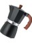 300 ml Italyan Espresso Soba Üst Kahve Makinesi Percolator Pot 6 Bardak Siyah Alüminyum Alaşım Küçük Mutfak Aletleri Aksesuarları | Kahve Kapları(Yurt Dışından) 4