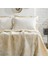 Bedding Lorena Çift Kişilik Müslin Pike Yatak Örtüsü Takımı - Camel 2