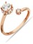 925 Ayar Gümüş Zirkon Taşlı Rose Yüzük - Y012401 1