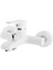 Beyaz Pirinç Çift Su Çıkışlı Mix White Lüks Duş Banyo Bataryası 1