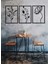 Maber Metal Dekoratif Gelincik Çiçeği Metal Duvar Tablosu 32X45 x 3 Adet Mt-15 3lü Çiçek Tablosu 1