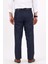 Erkek Büyük Beden Klasik Lacivert Kumaş Pantolon 4