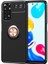 Xiaomi Redmi Note 11S Global Kılıf Renkli Yüzüklü Manyetik Silikon Kapak Siyah - Rose Gold 1