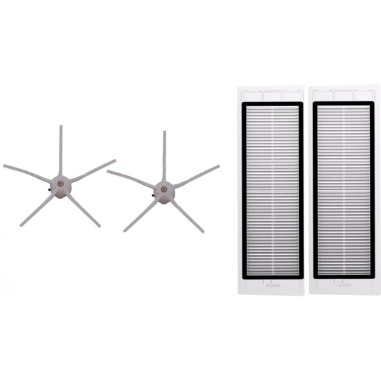 Robotcum Roborock S6 Maxv Vacuum Cleaner Beyaz Yan Fırça ve Fiyatı