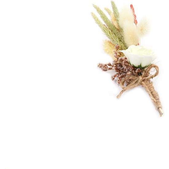 Hatemoğlu Kahverengi Basic Yaka Çiçeği