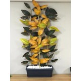 Gardenonya Yapay Yoğun Yapraklı Dekoratif Mango Ağacı 3 Gövde 180CM Mix