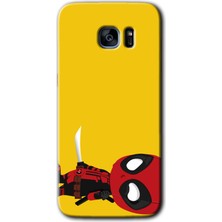 Bera Aksesuar Samsung Galaxy S7 Edge Kılıf Hd Desen Baskılı Arka Kapak + Temperli Cam - Deadpool 6