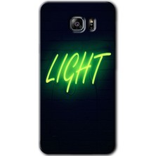 Bera Aksesuar Samsung Galaxy Note 5 Kılıf Hd Desen Baskılı Arka Kapak + Temperli Cam - Neon Inscription