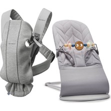 Babybjörn Bliss Ana Kucağı Petal Cotton Oyuncaklı & Kanguru Mini 3D Cotton Jerse / Light Grey